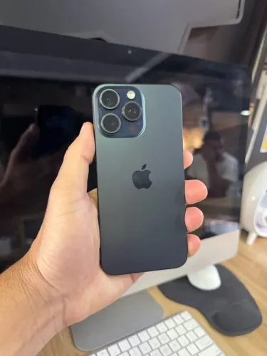 iPhone 15 Pro Max Azul 256gb Impecável e Revisado