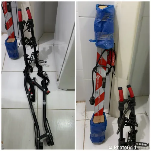 Suporte de bike e suporte placa com farol