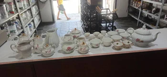 Kit peças de porcelana