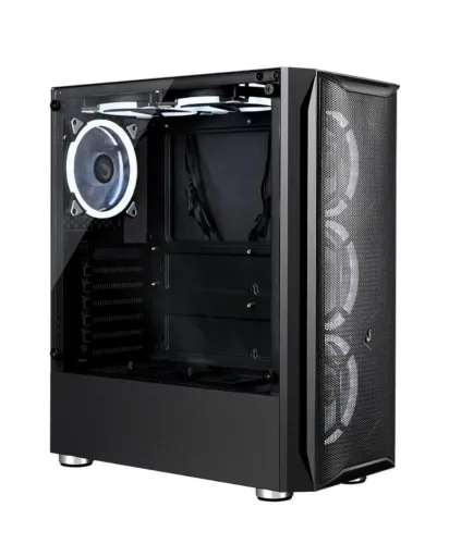 Gabinete Gamer Rise Mode Z3 Glass, Lateral em Vidro Fumê, Sem FANs, Preto -RM-Z03-03-FB