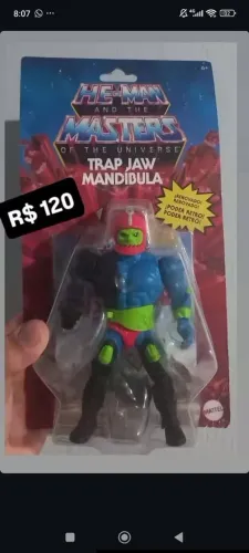 Boneco Mandíbula He man Masters of The Universe 
