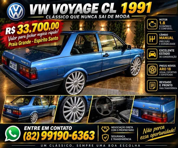 Volkswagen Voyage CL 1.8 1991