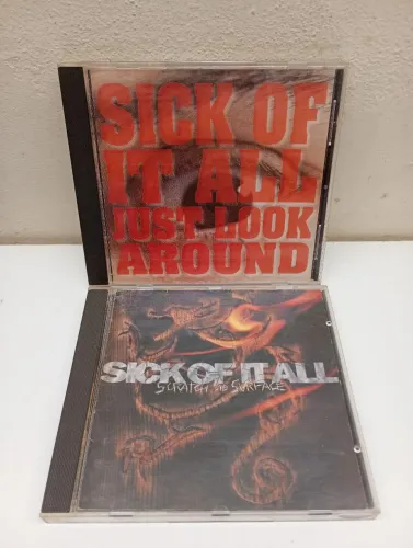 Combo 2 CDs Sick Of It All importados HardCore Punk Rock 