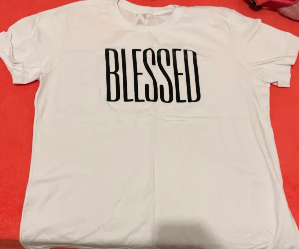 Camiseta Blessed Feminina Branca | Tam. GG | Excelente Estado