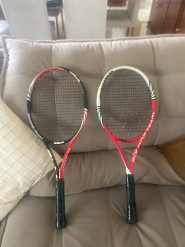 par de raquetes wilson six.one team 95
