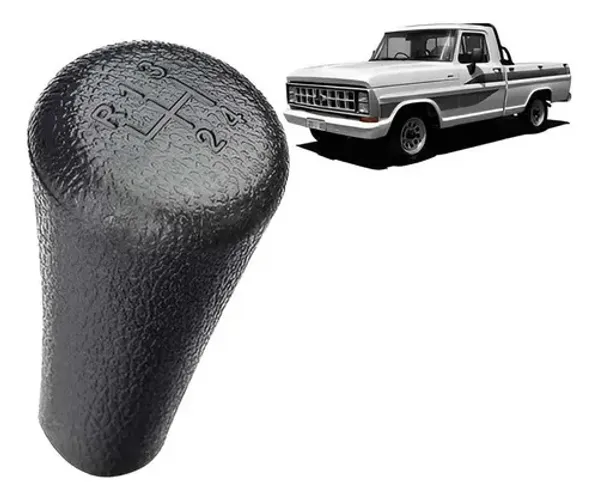 Bola Manopla Cambio Ford F1000 F4000 1972 A 1992 4 Marchas Preto