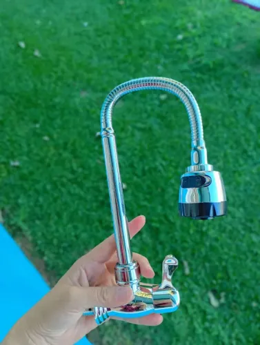 Torneira nova flexível 360 cromada