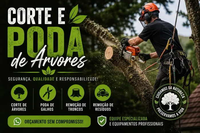 Corte poda e retirada