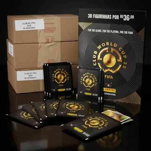 Super Lote: 480 Pacotes de Figurinhas + 1 Álbum - Mundial de Clube Fifa 2025