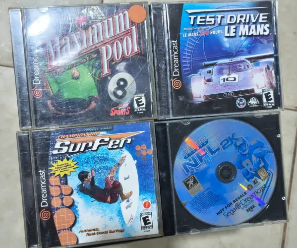 Lote de jogos Dreamcast originais e prensados