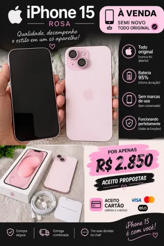 VENDO IPHONE 15 SEMI - NOVO