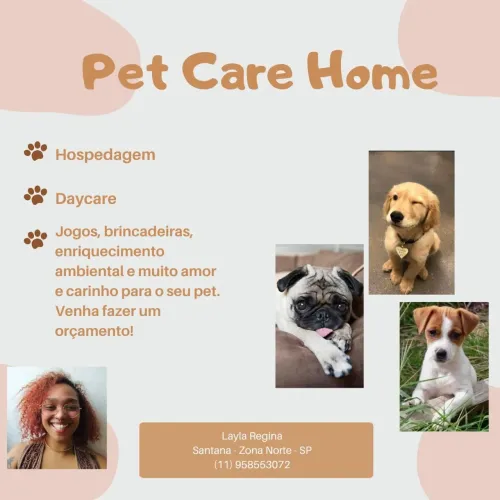 Cuidadora de cães médio e pequeno porte