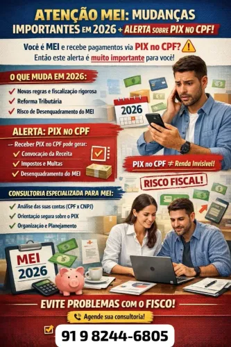 contabilidade, consultoria MEI x PIX
