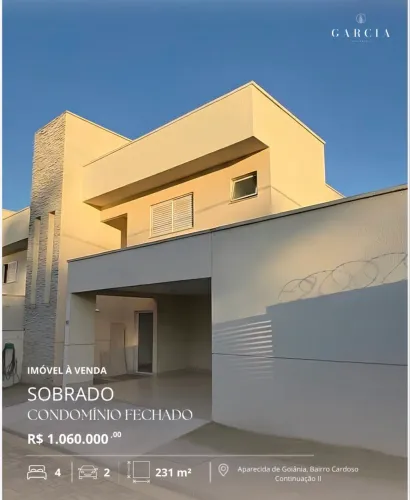 Sobrado 4 suítes em condomínio