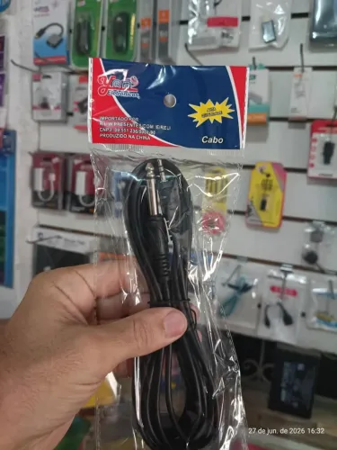 Cabo P2 x P10 Mono 3 Metros 