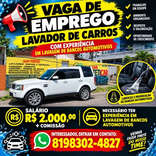 Lavador de carro automotivo 