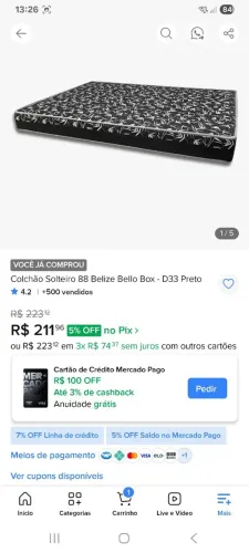 2 Colchões de solteiro ortopédicos D33