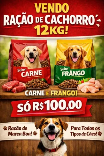 ? VENDE-SE RAÇÃO PARA CÃES