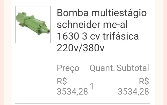 Bomda multiestagio 3cv