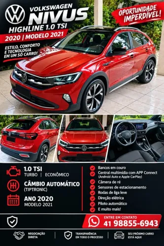 Volkswagen Nivus Launching ED. 1.0 200 TSI Flex AUT 2021