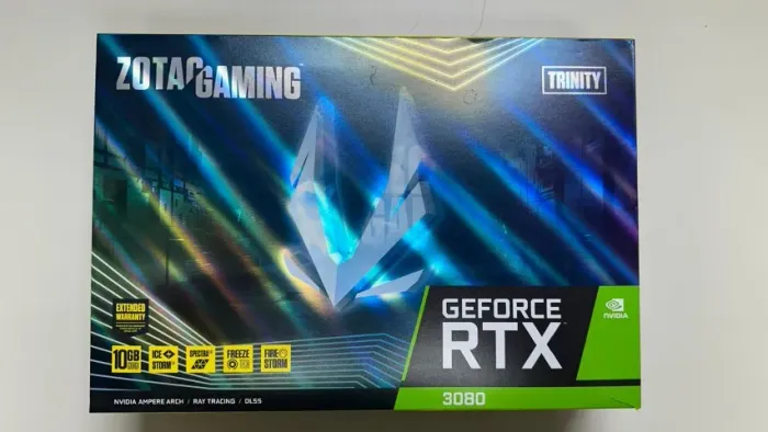 Placa de Vídeo RTX 3080 Zotac Trinity LHR 10GB - Muito Nova, Excelente Desempenho