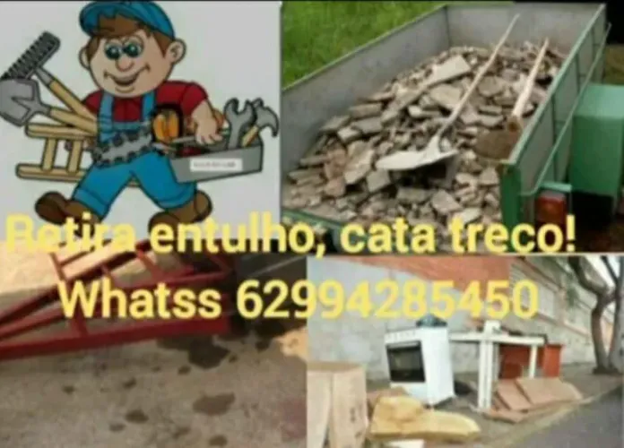 Tira entulho cata treco,  
