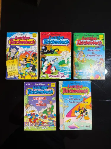 História em Quadrinhos em alemão do Pato Donald ?Lustiges Taschenbuch?