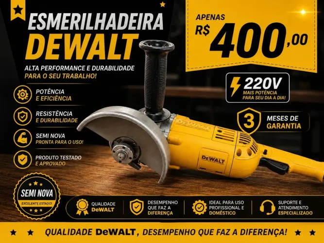 Esmerilhadeira Dewalt 220v