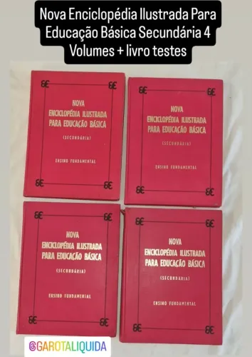 Livros Nova Enciclopédia Ilustrada Para Educação Básica 4 volumes