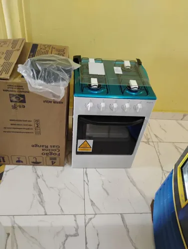 Fogão 4 bocas mesa inox novo 490,00
