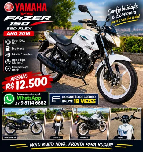 Moto Yamaha YS 150 Fazer SED Flex (Ano 2016)
