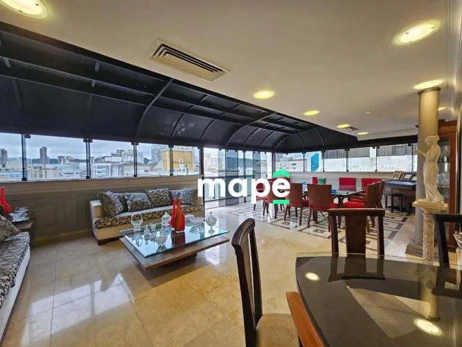 Cobertura com 5 dormitórios para alugar, 538 m² por R$ 20.000,00/mês - Gonzaga - Santos/SP