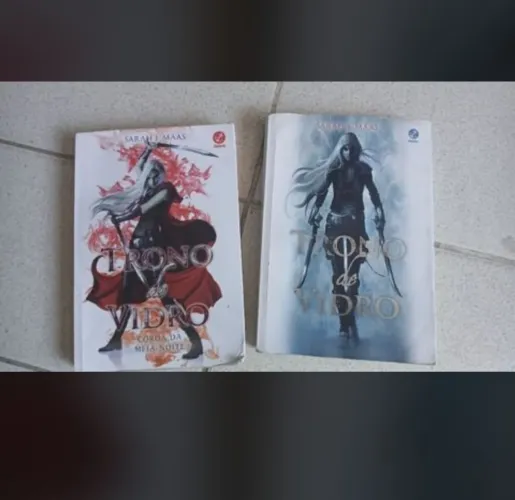 Livros da saga Trono de Vidro.
