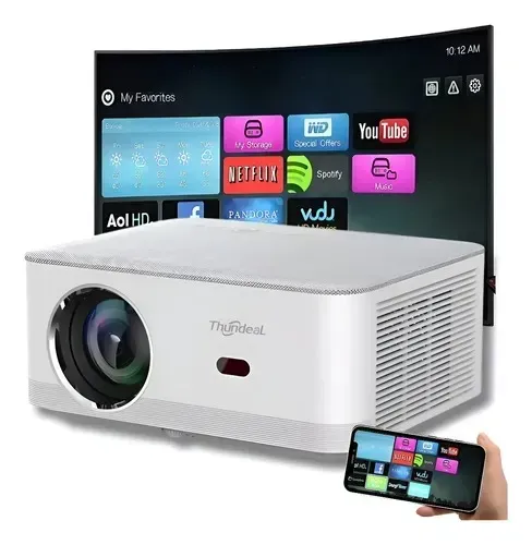 Projetor Thundeal TD92 Pro 4k 1080p 1100 Ansi 15000 Lumens