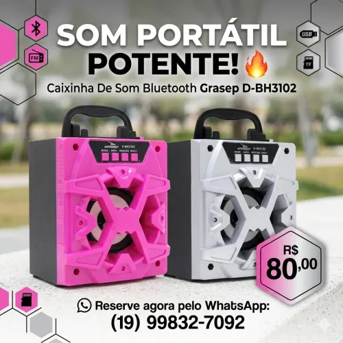 Caixa de som bluetooth 