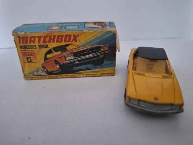 Carrinho Matchbox Antigo Mercedes 350 Sl