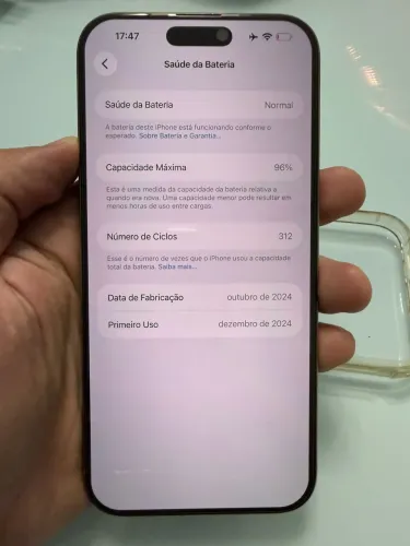 iPhone 16 pro Max 256gb todo original - bateria 96%