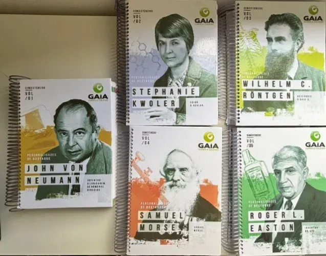 Kit completo 5 Apostilas de cursinho pré-vestibular