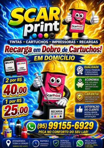 Economia em dobro em domicílio sem taxa de deslocamento 