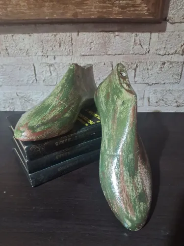 ANTIGUIDADE PARA DECORAÇÃO INDUSTRIAL, RÚSTICA FORMA/MOLDE DE SAPATEIRO