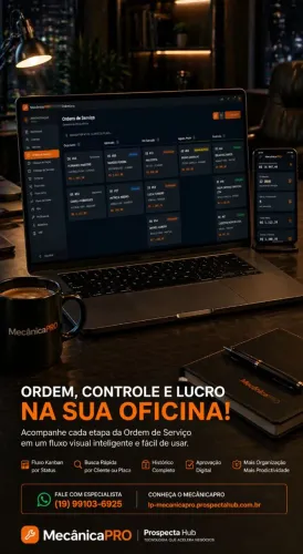 Sistema completo ERP + PDV para oficinas mecânicas, elétricas e ar-condicionado veiculares