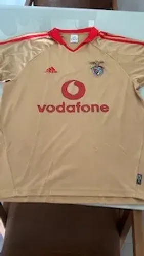 Camisa Benfica Portugal 2005/06 Dourada - Original Adidas - Relíquia