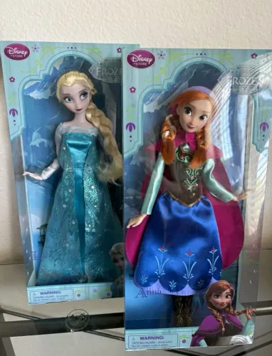 BONECA BARBIE ANNA E ELSA PRINCESA DISNEY STORE NOVAS LACRADAS (2 UNIDADES) 