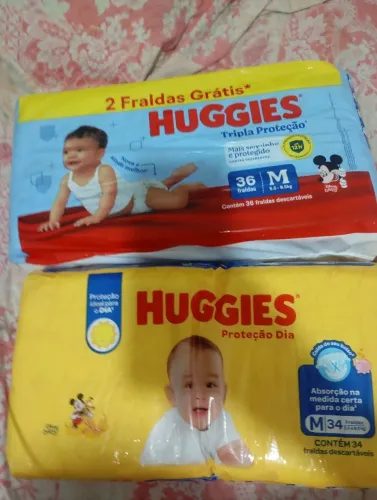 Fraldas Tam. M huggies