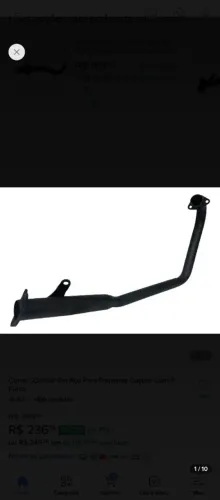 Curva do escapamento trs 2way coyote cb Twister