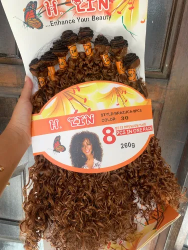 Fibra cabelo orgânico e cacho Nina