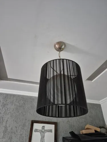 Lustre Pendente Moderno Preto