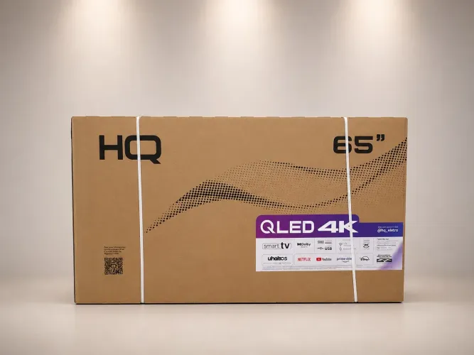 Smart TV HQ QLED 65 Polegadas 4K Dolby Audio Wi-Fi Netflix HQ-l LACRADA