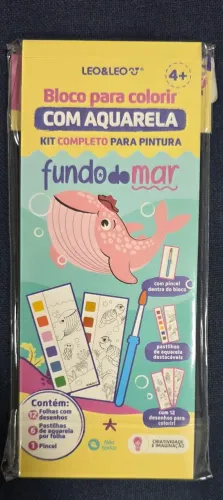 Bloco para colorir com aquarela novo