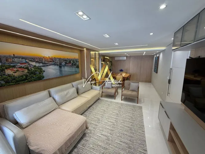 Apartamento reformado, nascente, com 144 m² e 3 quartos